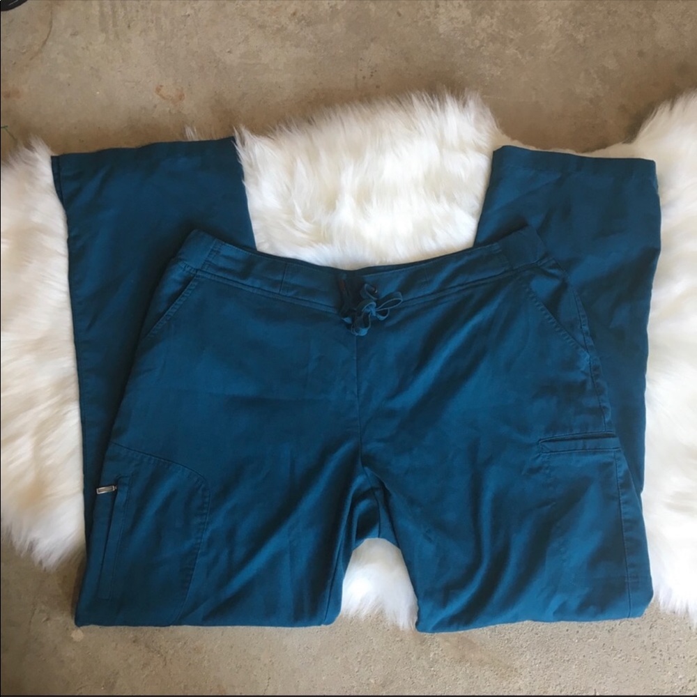 Greys Anatomy Caribbean Blue Scrub Pants